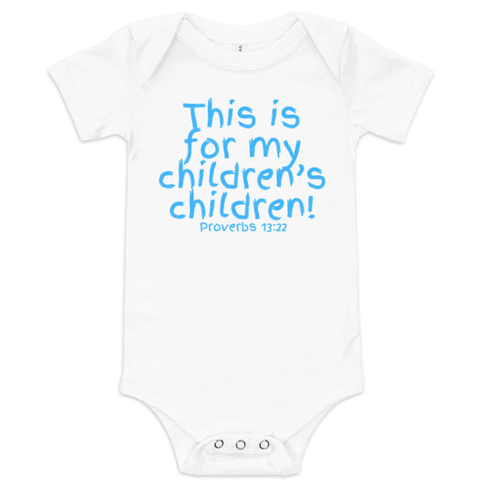 CHILDREN'S CHILDREN ONESIE