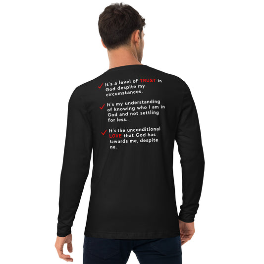 THE PROMISE LONG SLEEVE FITTED CREW