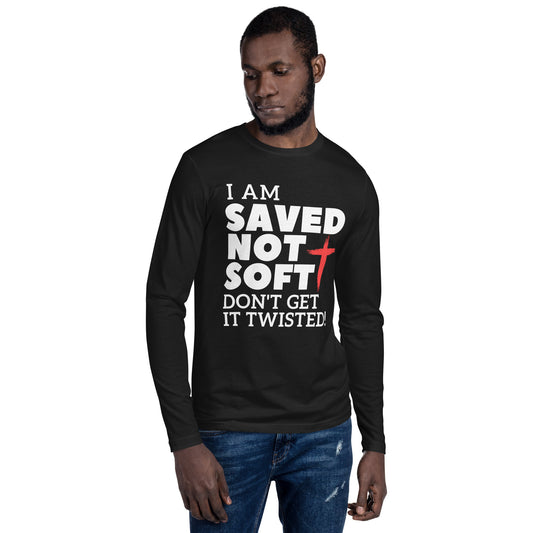SAVED NOT SOFT LONG SLEEVE FITTED CREW